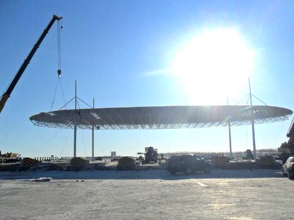 天水加油站网架案例